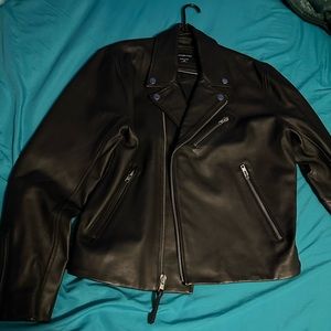 A&F leather jacket
